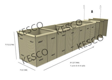 Geotextilien Hesco mit Sand gefüllte mit Sand gefüllte Hesco Sperre Sperren-Mil 7
