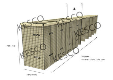Sperren Mil 12 Hesco für Hochwasserschutz und Militärverstärkungen