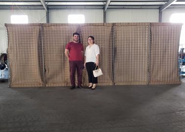 Schwere galvanisierte Draht-Militärsand-Wand Hesco-Verteidigungs-Sperren