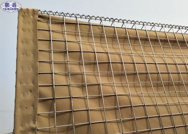 Geschweißte Maschendraht Militär-defensive Sperren Hesco mit Geotextilien-Stoff