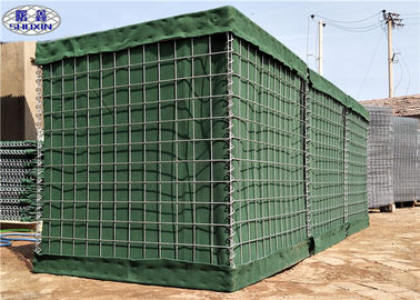 Galfan beschichtete Geotextilien Linded geschweißtes defensive Sperren-Militärgrün Hesco