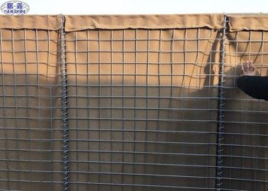 Armee-mit Sand gefüllte Sperren schweißten Maschendraht-Kasten 75mm x 75mm 76,2 x 76.2mm