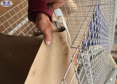 5mm Draht-mit Sand gefüllte Sperren Geotextilien gezeichnete Hesco-Tasche für Fertigung