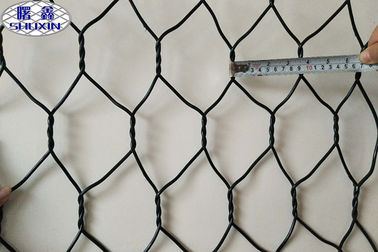PVC beschichtete gesponnenen Draht 3.4mm des Gabions-Maschen-Kasten-Maschen-Draht-2.7mm/Rand