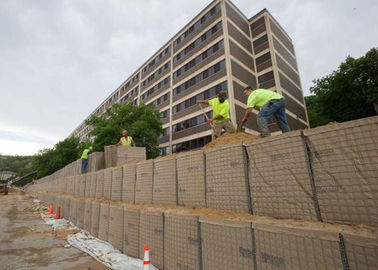 Galvanisierte defensive Bastions-Sperren Militär geschweißtes Gabion Mil 3 ummauern Hesco-Sperre
