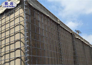 Hohe Dauer-Militärsperre Gabions-Stein-Zaun mit Geotextilien