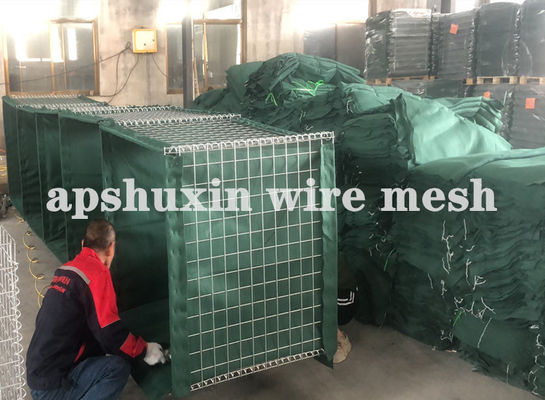 Galvanisierter geschweißter Mesh Gabion Military Barrier