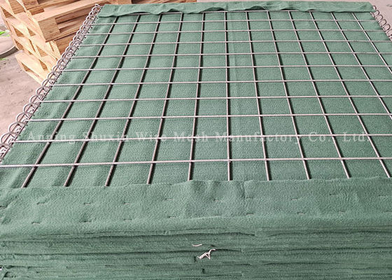 Militär-Galfan schweißte Stützmauer Mesh Hesco Gabion For Armys
