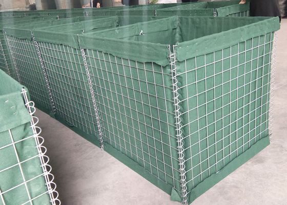 Geotextilien des Grün-300g zeichneten Maschendraht Hesco defensiven Sperren-4.0mm