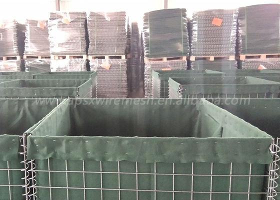 Defensive 1mx1mx1m Sicherheit Hesco-Sperren-Sand-Wand