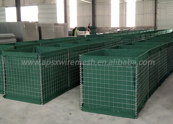galvanisierte 4.0mm schweißten Mesh Gabion Box Military Barrier