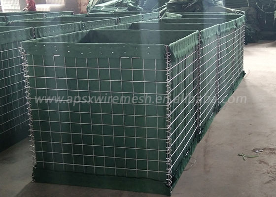 Heiße galvanisierte Schweißung Gabion 3 Zellen-Hesco-Körbe