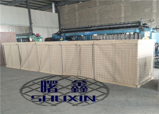 Mil 9 galvanisierte Militärgeotextilien sand Hesco-Wand-300gsm
