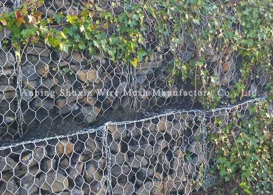Eisen-Draht des Fluss-Felsen-4mm flexible Gabions-Wand-Käfige