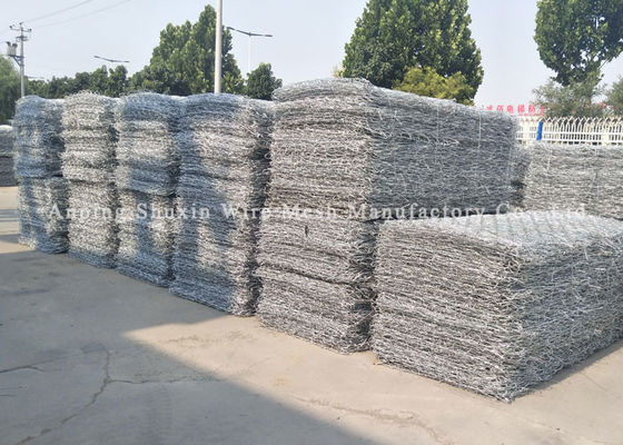 2x1x1m gefüllte Stein-heiße galvanisiertes Eisen Hochleistungs-Gabions-Körbe