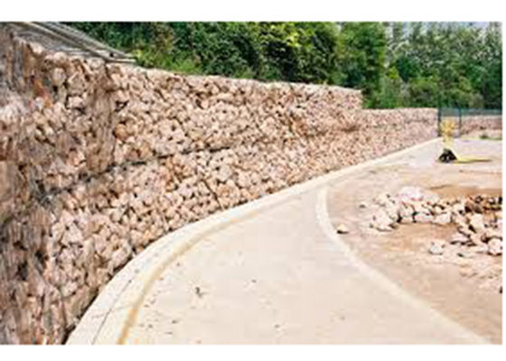 Hexagon-PVC beschichtete Edelstahl Gabions-Körbe für die Hinderung