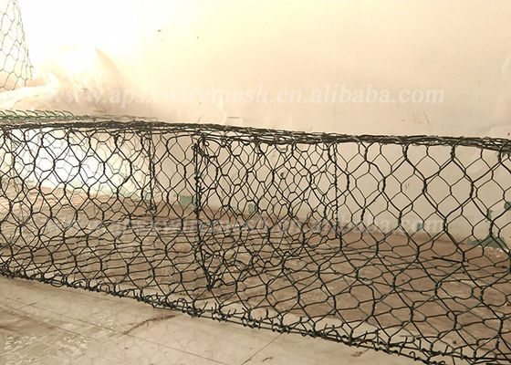 Antistein des ätzmittel-2x1x1m füllte Gabions-Wand-Käfige