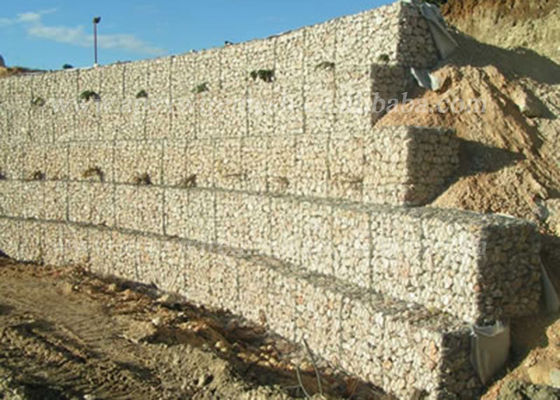 Heißes Bad-galvanisierte Erosionsschutz Gabions-Wand-Käfige