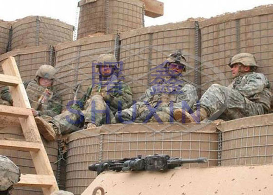 Schwerer galvanisierter Militärsperren-Eisen-Draht Mesh Sand Filling Mil 10