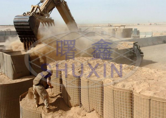 Mit Sand gefüllte Sperren-Defensive Geotextilien Gabion Galfan Mil 19