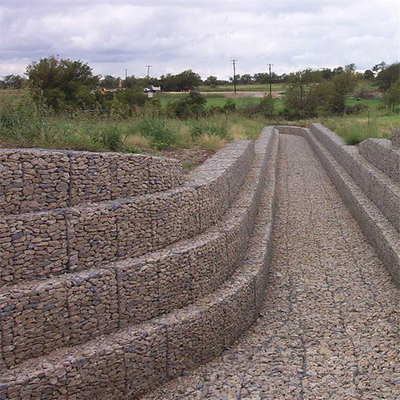 2*1*1m gesponnene Gabions-Korb-Seeverteidigungs-sechseckige Zaun-For Rock Retaining-Wände
