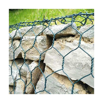 Grünes PVC beschichtete 2.7mm Gabion Kasten für Fluss-Hochwasserschutz-Verstärkung