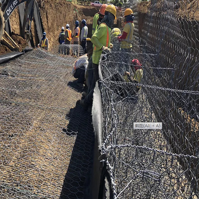 SGS, der Gabion füllt, sperrt 2x1x1m 3x1x1m 4x1x1m galvanisierte 5x1x1m ein