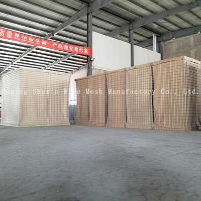5mm defensive Sperren schweißten galvanisierte Galfan-Draht Hesco-Bastions-Explosions-Wand